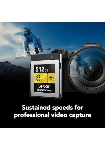 Lexar LCXEXPR512G-RNENG 512 GB Gold Serisi Cfexpress Type B Hafıza Kartı