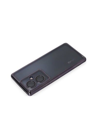 Vivo V29 Lite Uyumlu Kılıf Lensli Silikon - Mor