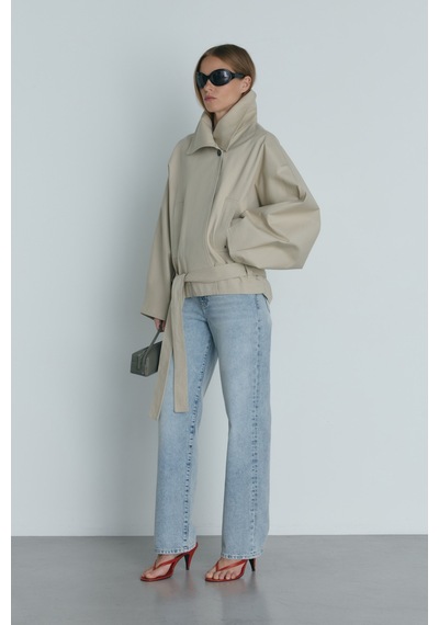 Suud Collection Taş Millie Yarasa Kol Trençkot