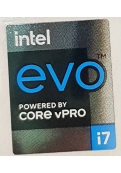 OEM intel evo CORE vPRO i7 11.ve 12.ci Nesil Sticker Etiket D88