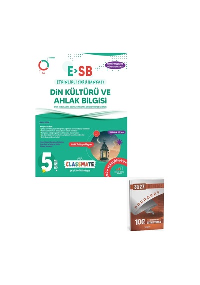 Okyanus 2027 5. Sınıf Classmate Esb Din Kültürü Ve Ahlak Bilgisi Etkinlikli Soru Bankası+ Anla Kazan Paragraf