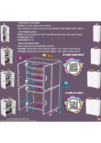 Efna Ayakkabılık - Kapaklı 4 Raf 6 Bölmeli Dar Alanlar İçin Çok Amaçlı Dolap 85 Cm Genişlik Beyaz Efna Ayakkabılık - Kapaklı 4 Raf 6 Bölmeli Dar Alanlar İçin Çok Amaçlı Dolap 85 Cm Genişlik Beyaz
