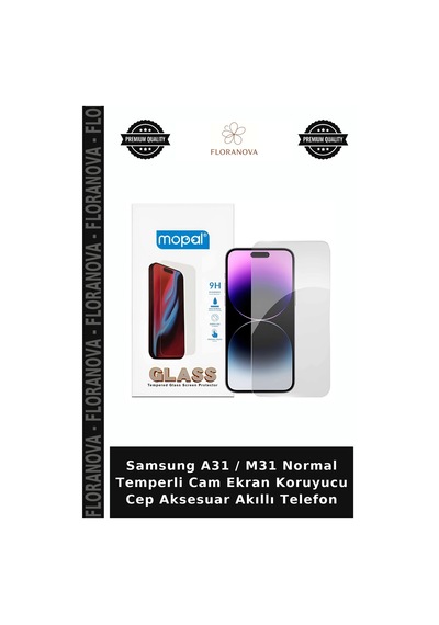 Samsung Uyumlu A31 / M31 Normal Temperli Cam Ekran Koruyucu Cep Aksesuar Akıllı Telefon