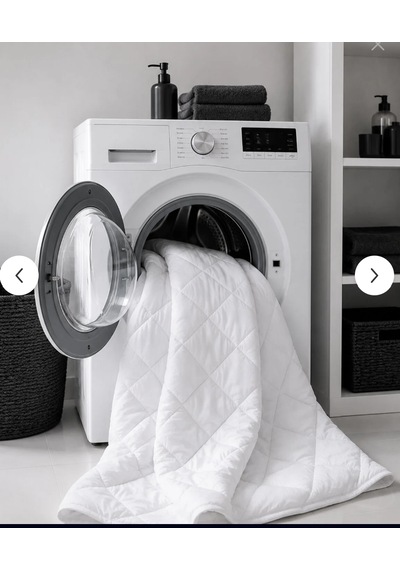 Yumuşak İthal Silikon Elyaf -tek Kişilik Yorgan .microfiber Üst Kumaş Beyaz