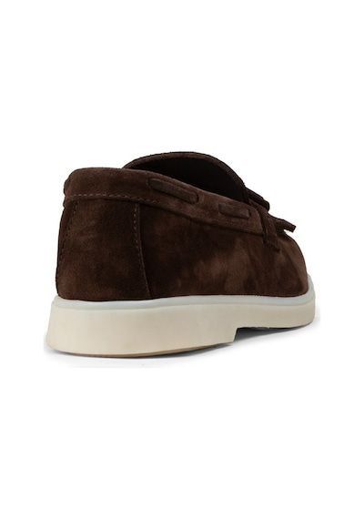 Deery Erkek Hakiki Süet Kahverengi Püsküllü Loafer - 02030mkhvc01 Kahverengi