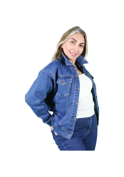 Kadın Şardonlu Kot Ceket 001