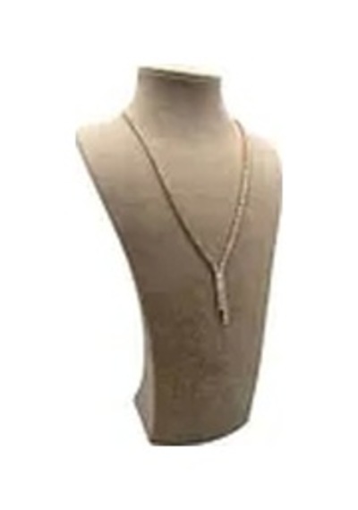 Süet Kumaş Elisia Manken Kahve Renk 32/15 Cm Kolye Gerdanlık Takı Sergileme Mankeni