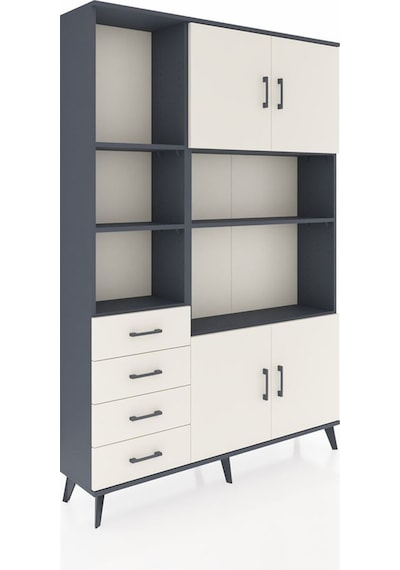 Arges Dolap 8 Raflı 4 Çekmeceli 4 Kapaklı 132x30x195 Antrasit-aytaşı/aytaşı Aytası/aytası Arges Dolap 8 Raflı 4 Çekmeceli 4 Kapaklı 132x30x195 Antrasit-aytaşı/aytaşı Aytası/aytası