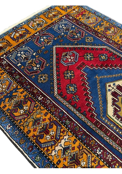 El Dokuma Sıfır Yahyalı Halısı 120x210 Kök Boya %100 Yün Halı Kırmızı