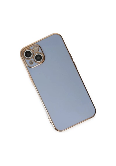 İphone 15 Kılıf Volet Silikon - Mavi