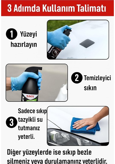 Smx Hipersonik Leke Çıkarıcı,ev,araç,ofis İçin Leke Çıkarıcı 750ml