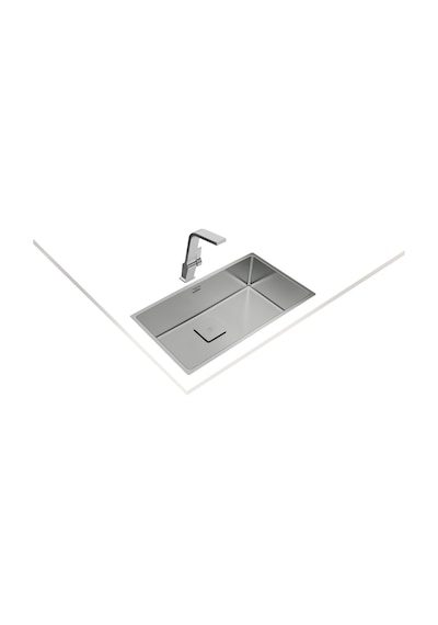 Teka Fle x linea Rs15 71.40 Tek Hazneli Tezgahüstü/Tezgahasıfır (Flush) Tezgahaltı Paslanmaz Çelik Eviye - 115000011