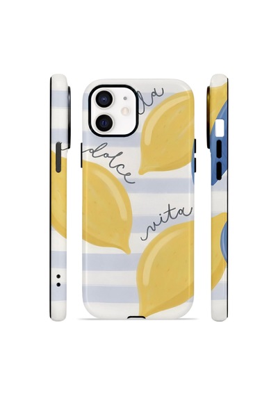 Apple iPhone Uyumlu 11 Vorian Çift Katmanlı Kılıf Dolce Vita Lemon