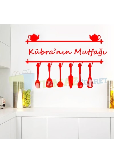 Kişiye İsme Size Özel Mutfak Sticker Etiket Dekor Ev Çıkartma