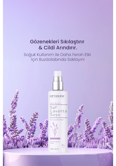 Optiderm Lavanta Suyu Canlandırıcı Ve Besleyici Tonik %100 Doğal