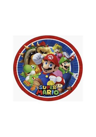Super Mario 8 Kişilik Doğum Günü Parti Malzemeleri Seti Tüm Yaşlar