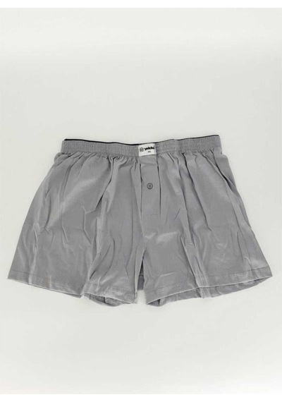 Erkek Boxer Penye Havlu Bel Düz Renk 5 Adet Gri Xl 001