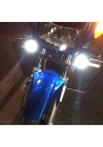 Motosiklet Sis Far Montaj Sis Drl Lamba  Motosiklet Için 2 adet