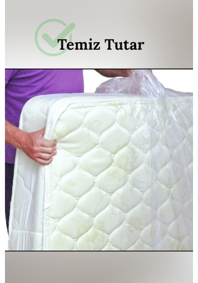 Çift Kişilik Yatak Baza Naylonu Kalın Dayanıklı Şeffaf Koruma Taşınma Nakliye Nakliyat Ambalajı Şeff