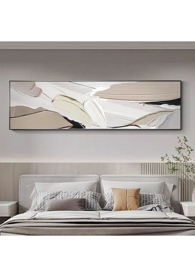 Modern Yatak Odası El Yapımı Yağlı Boya Tablo 135x60cm Hij4003