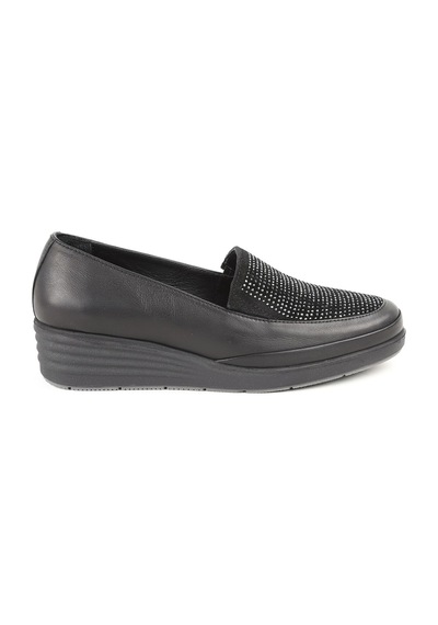 Mamma Mia Kadın Günlük Ayakkabı Slip-on Taşlı Kalın Taban Hakiki Deri Anne Ayakkabısı 26y-7670 Siyah Mamma Mia Kadın Günlük Ayakkabı Slip-on Taşlı Kalın Taban Hakiki Deri Anne Ayakkabısı 26y-7670 Siyah
