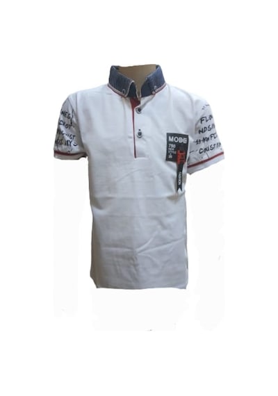 Petitox Çocuk Erkek Polo Yaka Baskılı T-Shirt 3023 Beyaz Petitox Çocuk Erkek Polo Yaka Baskılı T-Shirt 3023 Beyaz