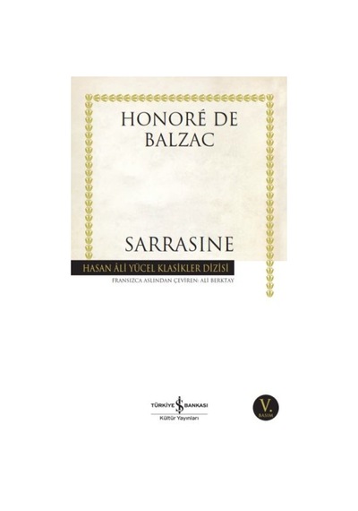 Sarrasine - Hasan Ali Yücel Klasikleri - Qhdh-817087