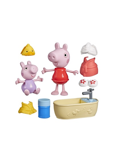 Pep Peppas Messy Moments Ast Peppa's Bubble Bath Playset G2184
