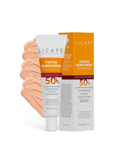 Yüksek Koruma Tinted Kapatıcı 50 Spf Güneş Kremi