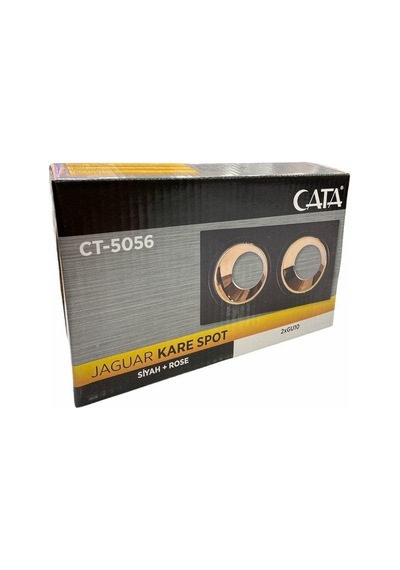 Cata Ct5056 Jaguar İkili Siyah-bakır Kasa Kare Spot