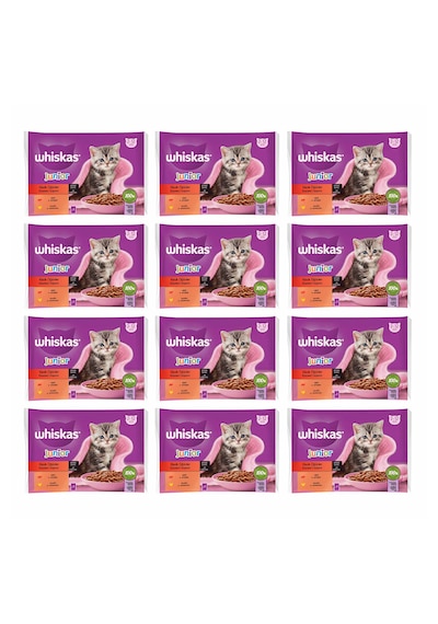 Whiskas Sığırlı ve Tavuklu Yavru Kedi Maması 4'lü 12 x 340 G