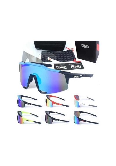 Xbyc G4681 %100 Bisiklet Sürüş Gözlüğü Polarize Cam Yarı Çerçevesiz Spor Gözlüğü Uv400 Lens Mavi Mavi