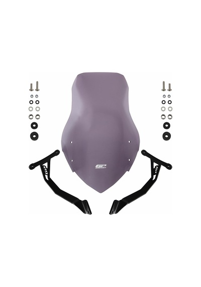 GP Kompozit Honda CB125F 2023-2024 Uyumlu Tur Camı Füme 60 cm