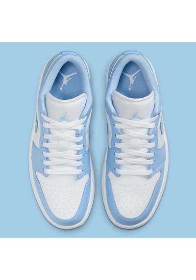 Nike Air Jordan 1 Low Whıte Aluminum-sportxoutlet Beyaz - Mavi