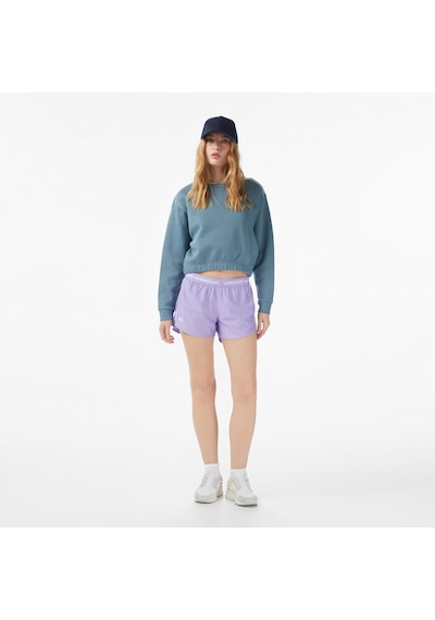 Under Armour Rial Fleece Piped Crew Kadın Mavi Sweatshirt 6007035