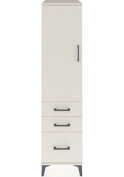Kronos Dolap 2 Raflı 3 Çekmeceli Tek Kapaklı 44x59x182 Aytaşı... Aytaşı