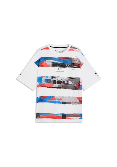 Puma Bmw M Motorsport Lıfestyle Erkek Geniş Kesim Tişört 634806 02 Beyaz