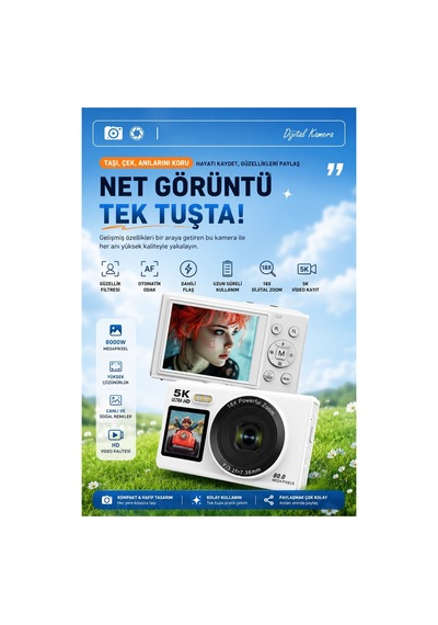 Robeve S150 5k Ultra Hd Dijital Fotoğraf Makinesi