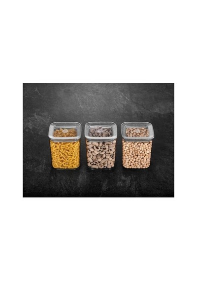 3 Adet 1000 Ml Kapasiteye Sahip Kare Saklama Kabı 0