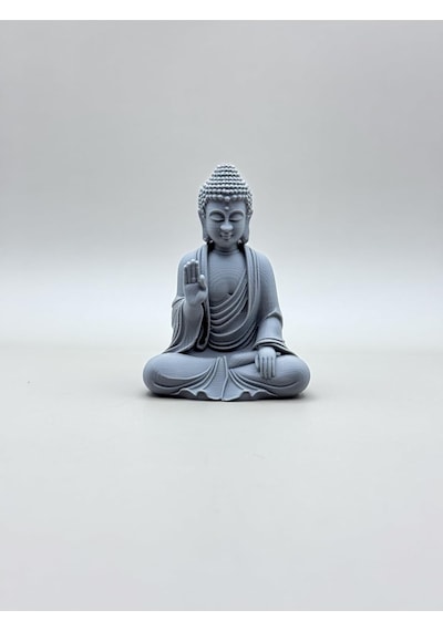 Oturan Buda Heykeli 15 Cm Meditasyon Heykeli, Figür Meditasyon Biblo Masa Üstü Biblo, Hediyel Standart