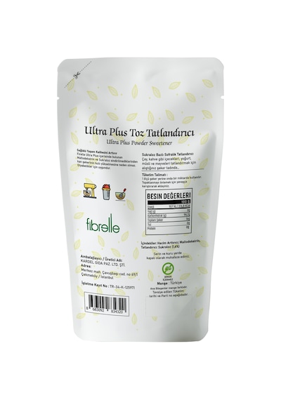 Fibrelle Ultra Plus Tatlandırıcı 100 g ( Sukralozlu ) 1 Paket
