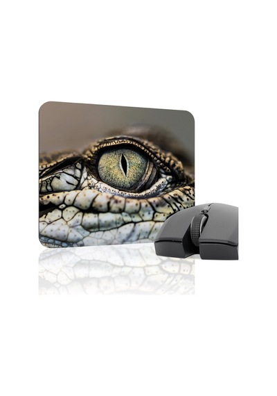 Timsah Kaymaz Dikişli Kauçuk Oyuncu Mousepad V2 - 22x18 Gaming Mouse Pad Fare Altlığı