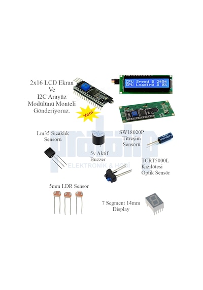 Arduino Başlangıç Seti Uno R3 Turbo Black V3. 112 Parça 359 Adet