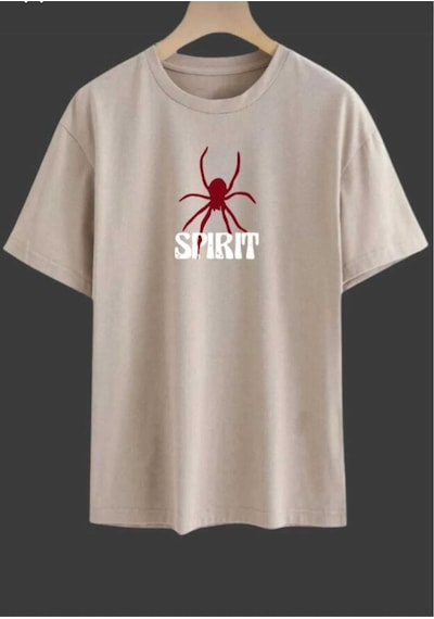 Kozia Outdoors Malkoçbey Spırınt Baskılı Overisze Unisex Basic T-shirt Bej