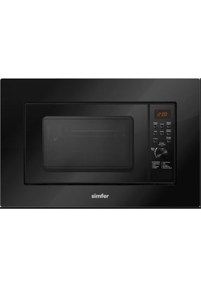 Simfer 2350 23Litre Full Ankastre Mikrodalga Fırın Siyah
