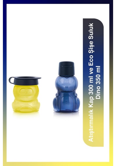 Eco Şişe Suluk Ve Matara Dino 350ml Atıştırmalık Kap 300 Ml No Color