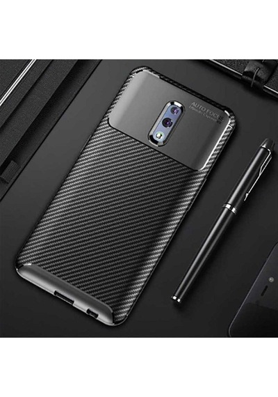 Oppo Reno Kılıf Zore Negro Silikon Kapak Siyah