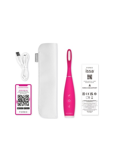 Issa 4 Hybrid Silikon Diş Fırçası, Fuchsia