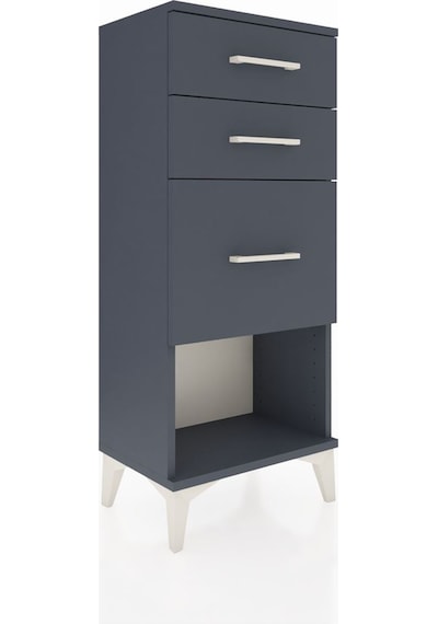 Arges Komodin 3 Çekmeceli 44x30x106 Antrasit-antrasit Antrasit