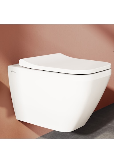 VitrA Shift 191-003R009 İnce Klozet Kapağı, Yavaş Kapanır, Kolay Çıkabilir, Beyaz